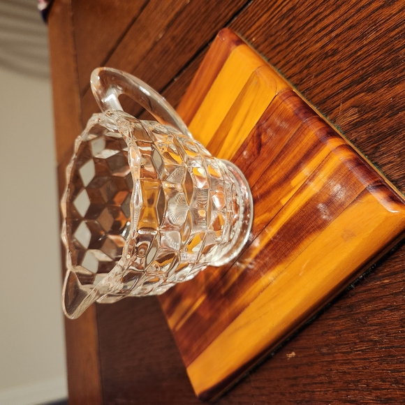 Fostoria Glass Sugar and Creamer W/ Serving Dish Set - Picture 11 of 15